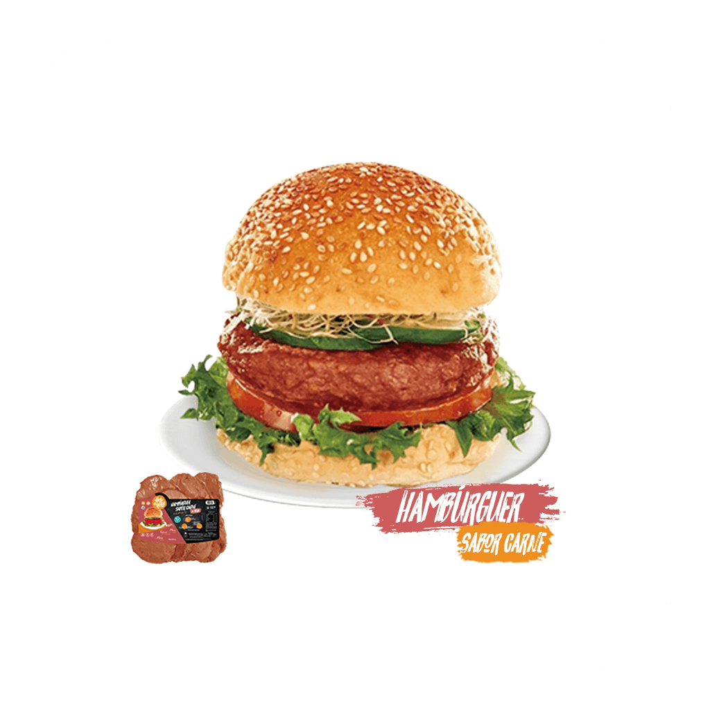 Hambúrguer de Soja Sabor Carne 1 Kg – 10pc de 100g - RHY0025